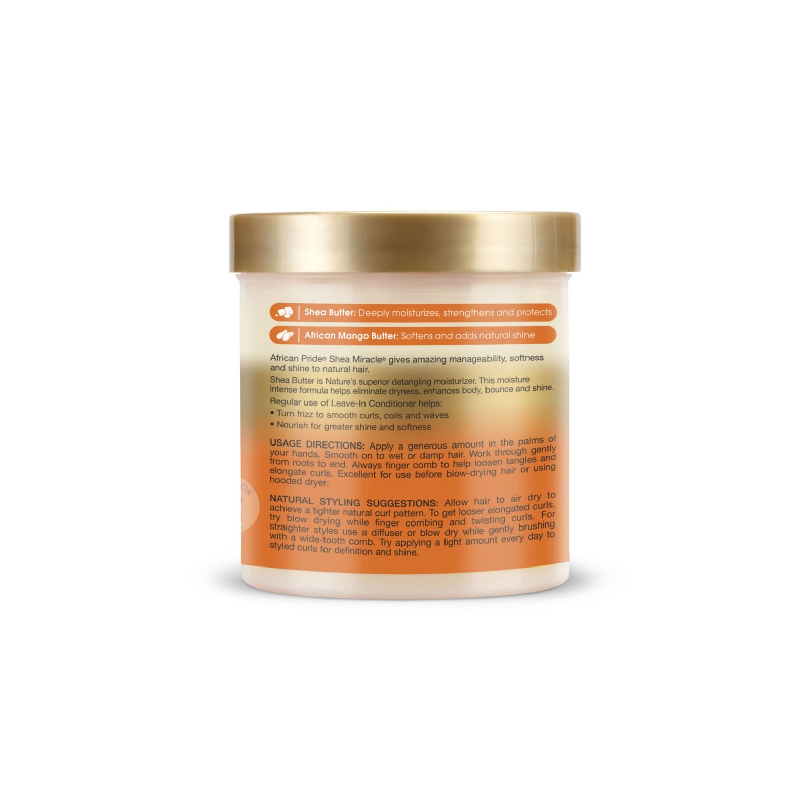 African Pride Shea Butter Miracle Leave-In Conditioner 15oz - Image 3