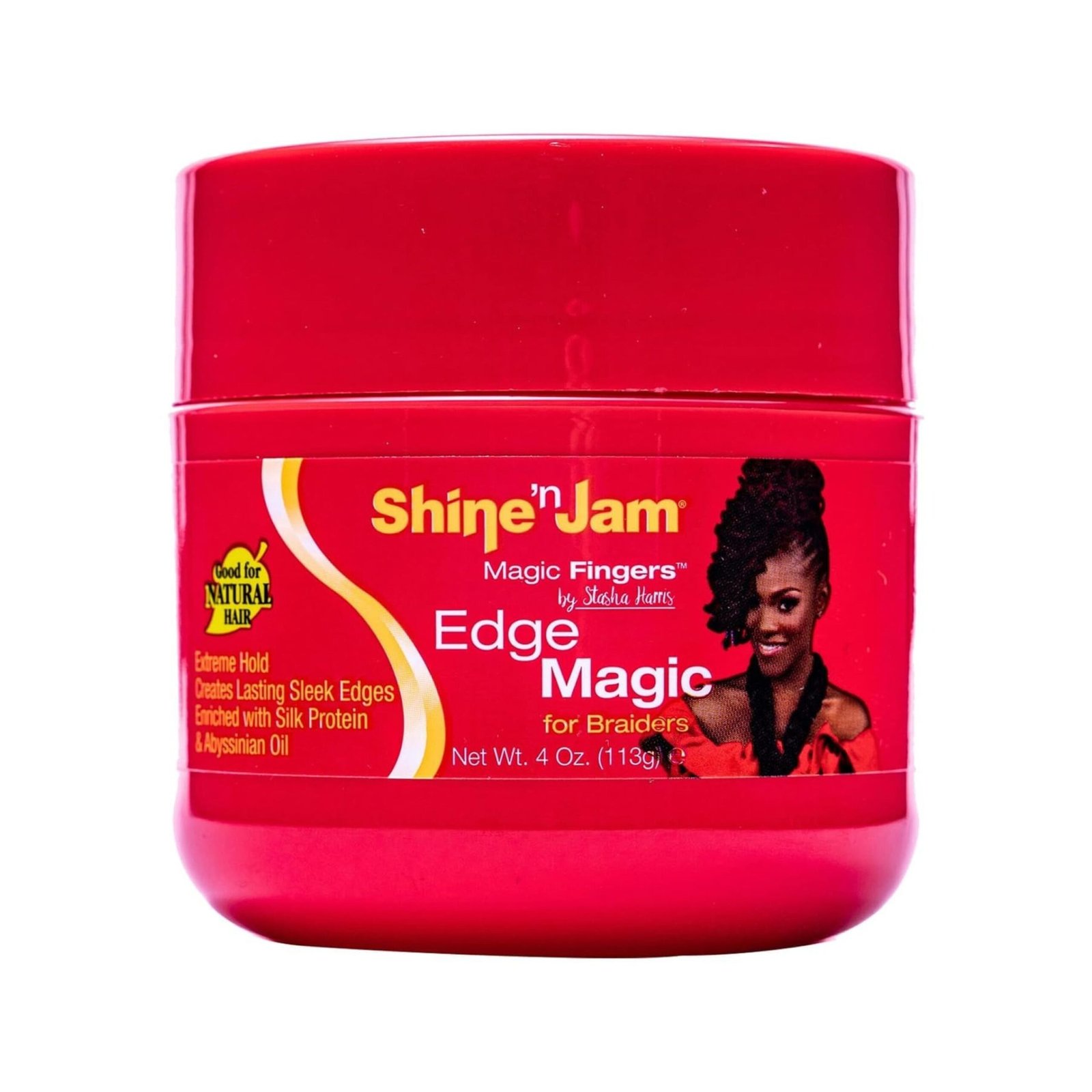 Shine-N-Jam Magic Fingers Edge Control Gel for Braiders 4oz