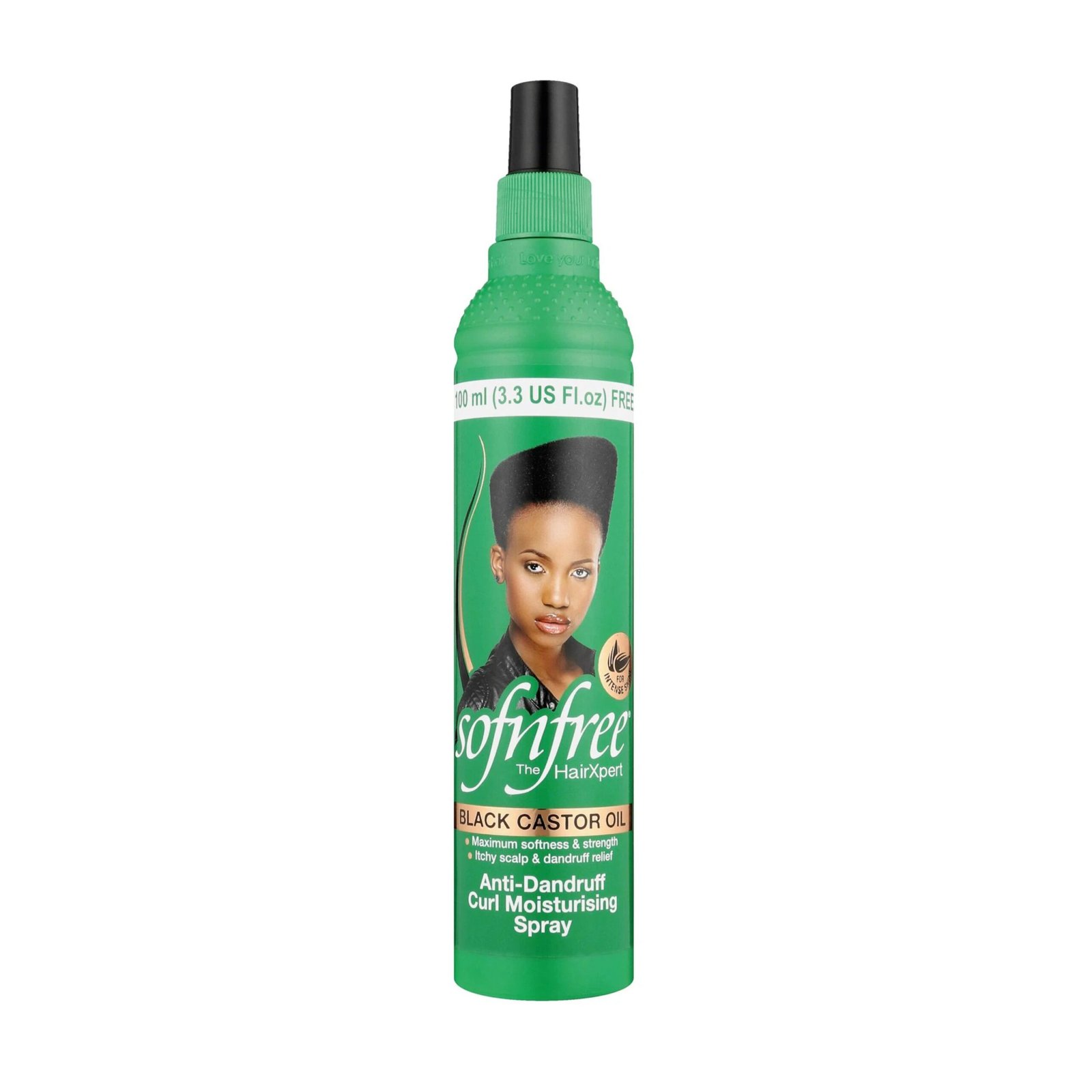 Sof-N-Free Black Castor Oil Curl Moisturizer Spray 3.3oz