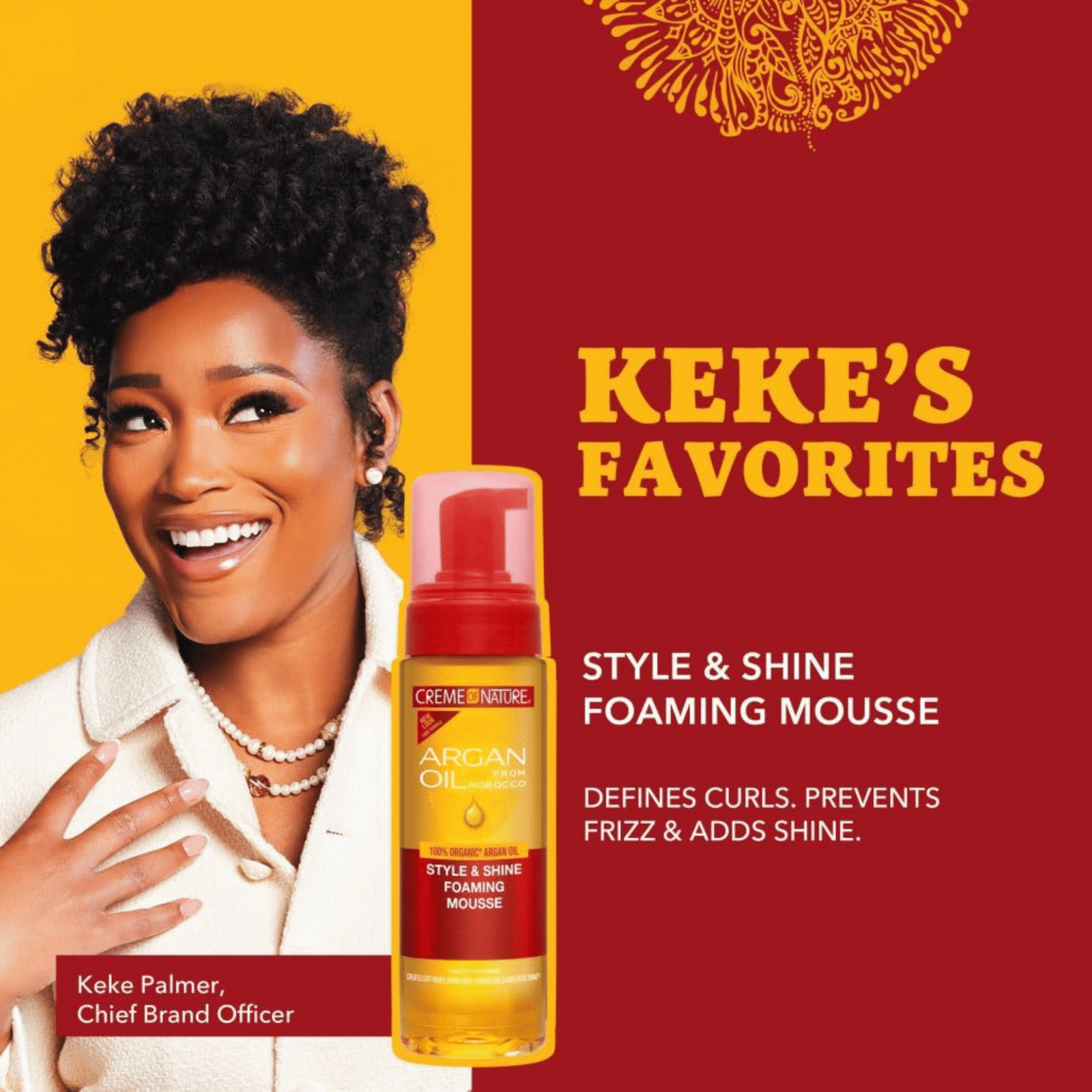 Creme Of Nature Style & Shine Foaming Hair Mousse 7.11oz - Image 4