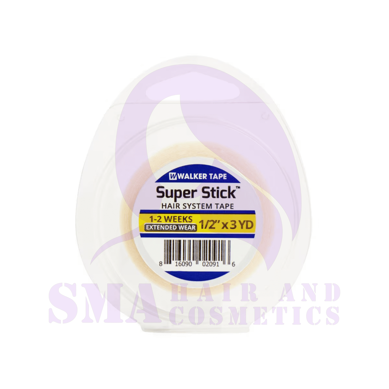 Walker Tape Super Stick Double-Sided Tape 1/2" x 3 Yards Roll - Image 3