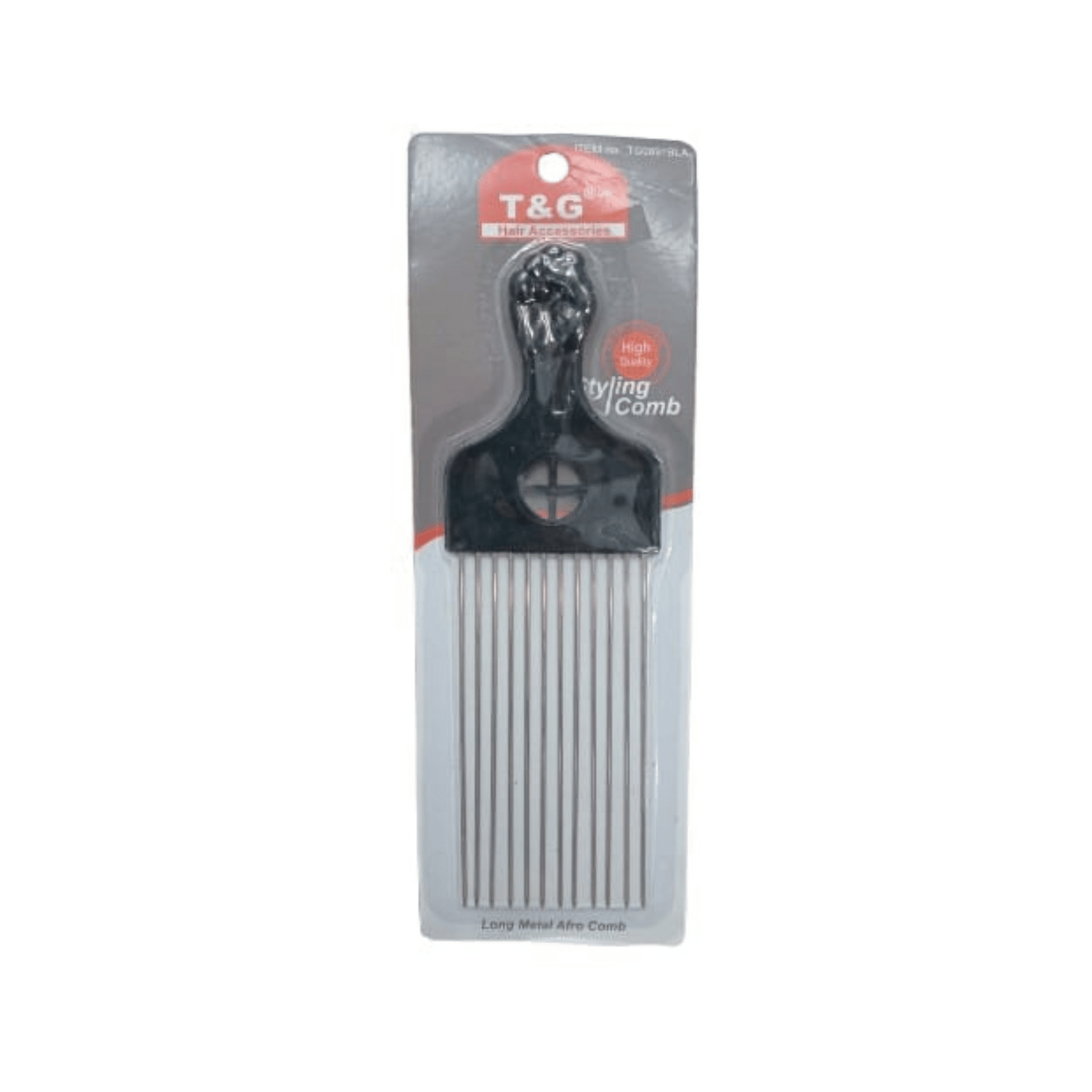 T&G Long Metal Afro Comb