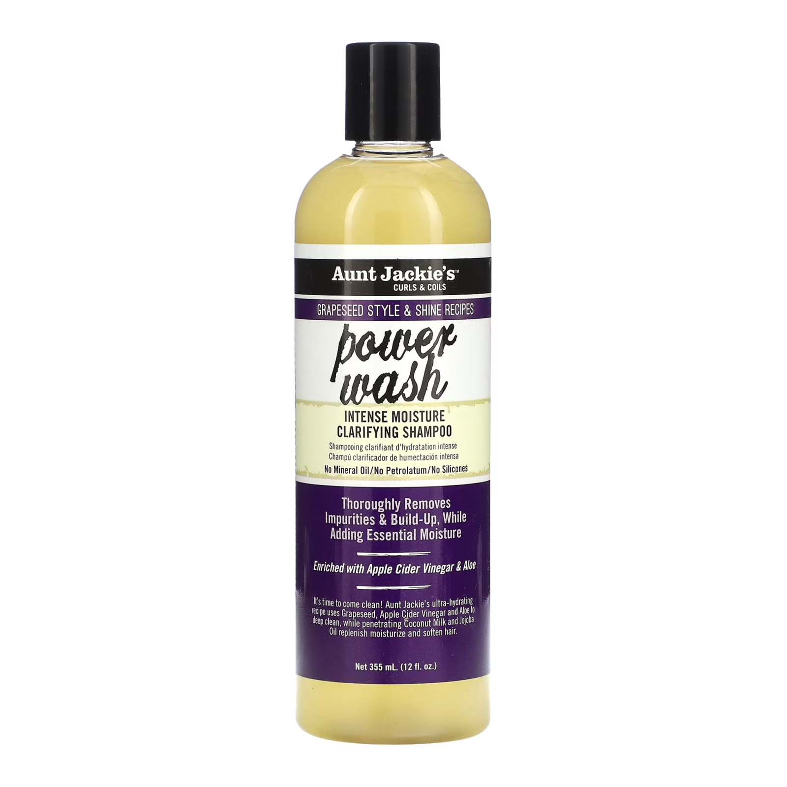 Aunt Jackies Power Wash Clarifying Shampoo 12oz