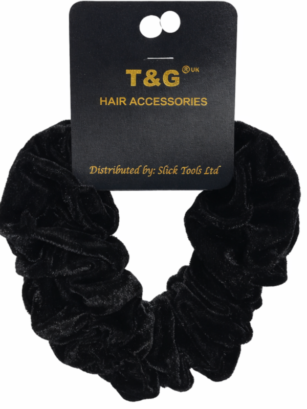 T&G Hair Accessories Valvet Big Poni Black Velvet