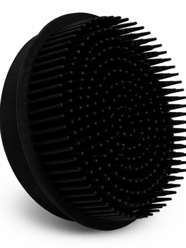 Black Silicone Scalp Massage Brush