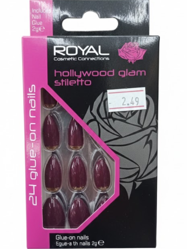 Royal Cosmetic Hollywood Glam Stiletto False Nails