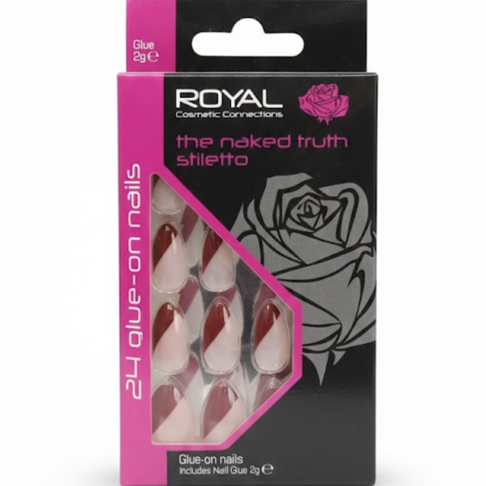 Royal Cosmetic Naked Truth Stiletto False Nails