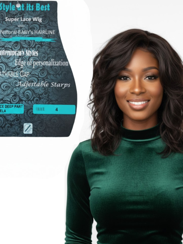 Kuknus Collection Lace Deep Part Shela Wig Color 4