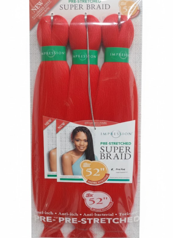 Impression Pre-Stretched Super Braid 52" - 3X (Red)