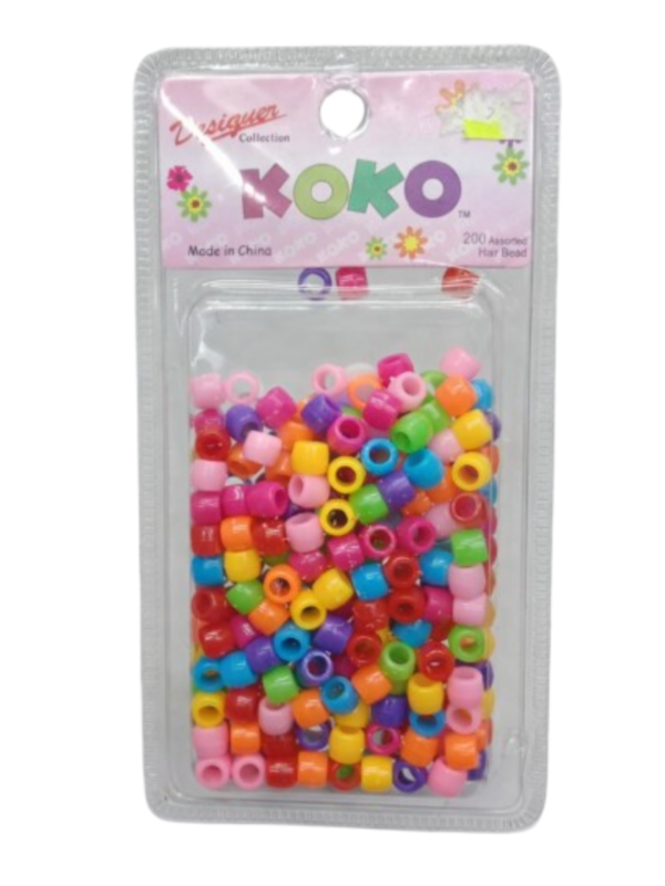 KOKO Colorful Hair Beads 200 PCS