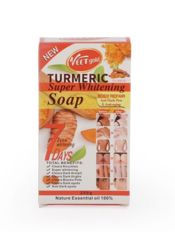 Veet Gold Turmeric Super Whitening Soap 250g