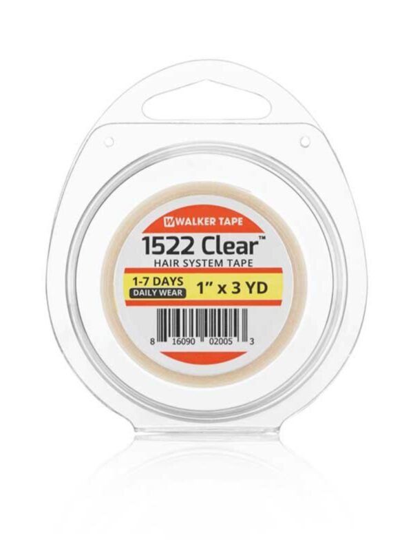 Walker Tape 1522 Clear Medical Grade Wig & Toupee Tape 1" x 3 Yards Roll