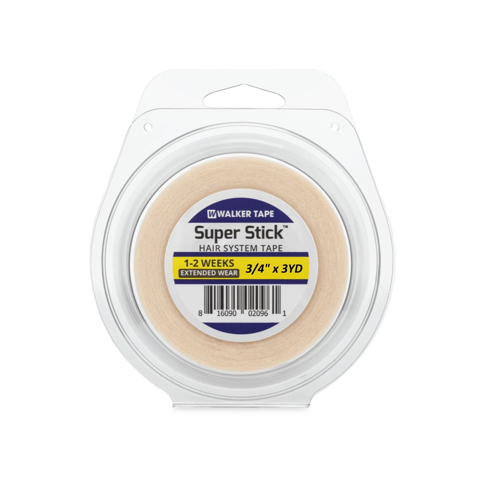 Walker Tape Super Stick Double-Sided Lace Wig Tape 3/4" x 3 Yards Roll
