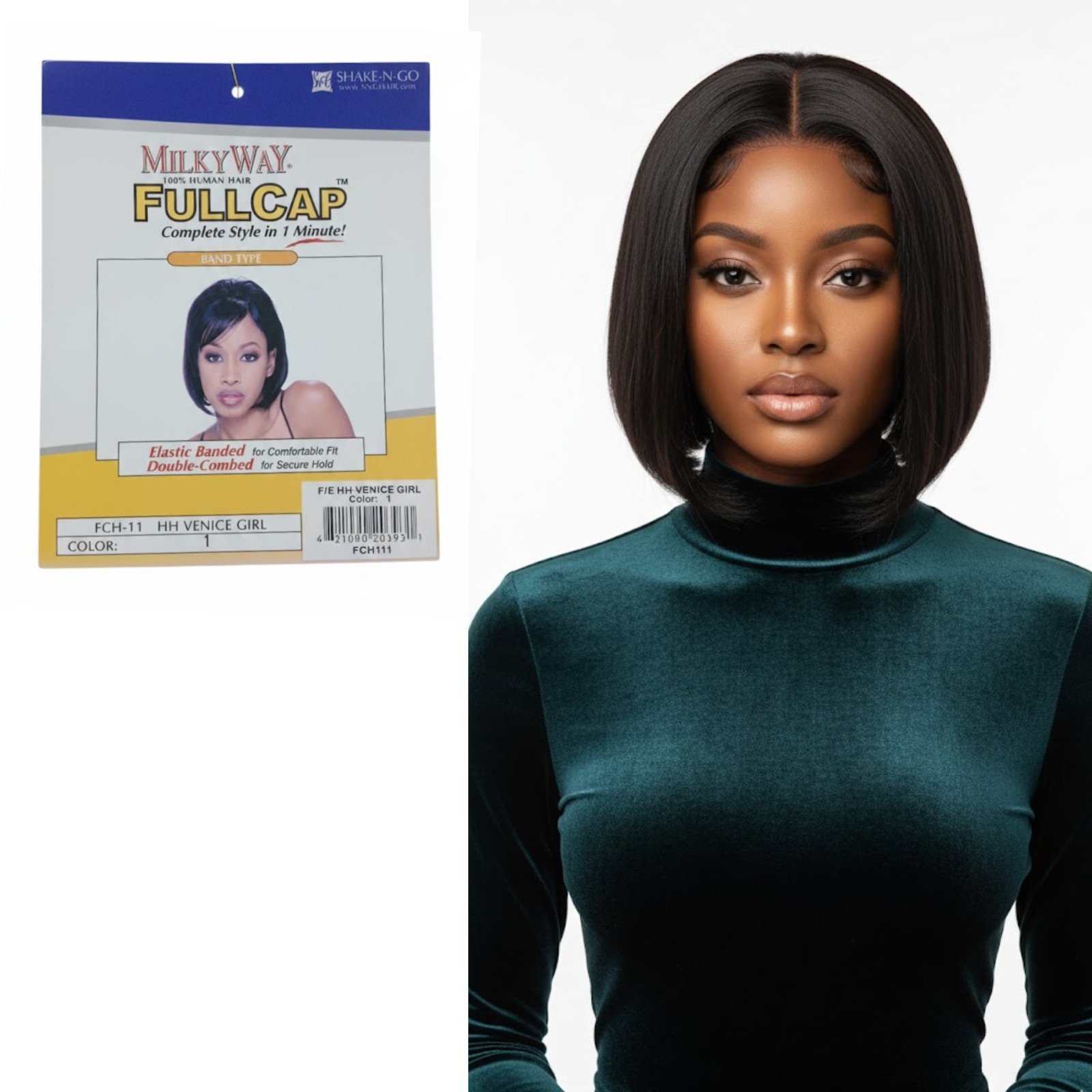 MilkyWay Fullcap Hair Wigs Natural Color