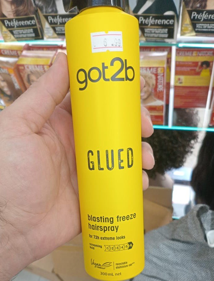 Got2b Glued Blasting Freeze Hairspray 300ml – Ultimate Hold for Wigs & Styling - Image 3