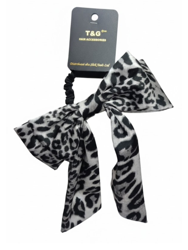 T&G Collection Leopard Print Hair Bow Scrunchie