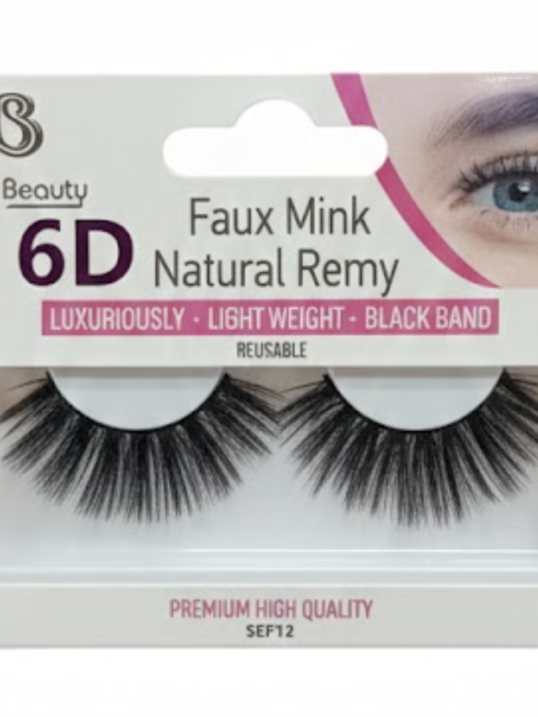 Star Beauty 6D Faux Mink Natural Remy Lashes SEF12
