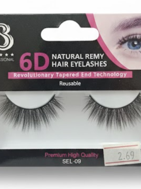 B Professional 6D Natural Remy Lashes SEL-09