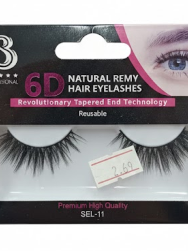 B Professional 6D Natural Remy Lashes SEL-11